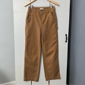 Aritzia TNA Greenwitch Pant Carpenter Tan Camel Size 2 Straight Leg